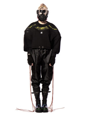 Felpa crop <span class="notranslate">samurai</span> modulare