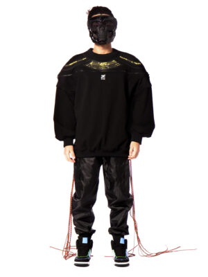 Felpa oversize <span class="notranslate">samurai</span> modulare