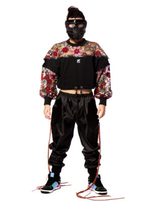 Felpa crop <span class="notranslate">teknohippie</span> modulare